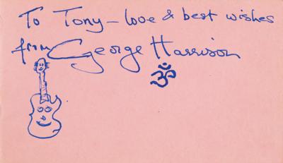 Lot #3171 Rock Guitarist Autograph Book: Harrison, Bolan, Townshend, Gilmour, and More