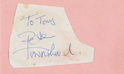 Lot #3171 Rock Guitarist Autograph Book: Harrison, Bolan, Townshend, Gilmour, and More - Image 3