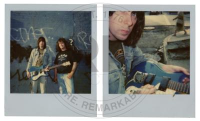 Lot #3434 Johnny Ramone's Signed and Rehearsal-Used Blue Mosrite Electric Guitar - Image 3