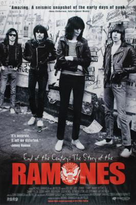 Lot #3444 Ramones: End of the Century Poster Signed by Photographers - Image 1