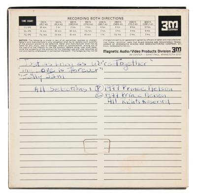 Lot #3532 Prince 1976 Warner Bros. Demo Tape (Resulted in His First Contract) - Image 4