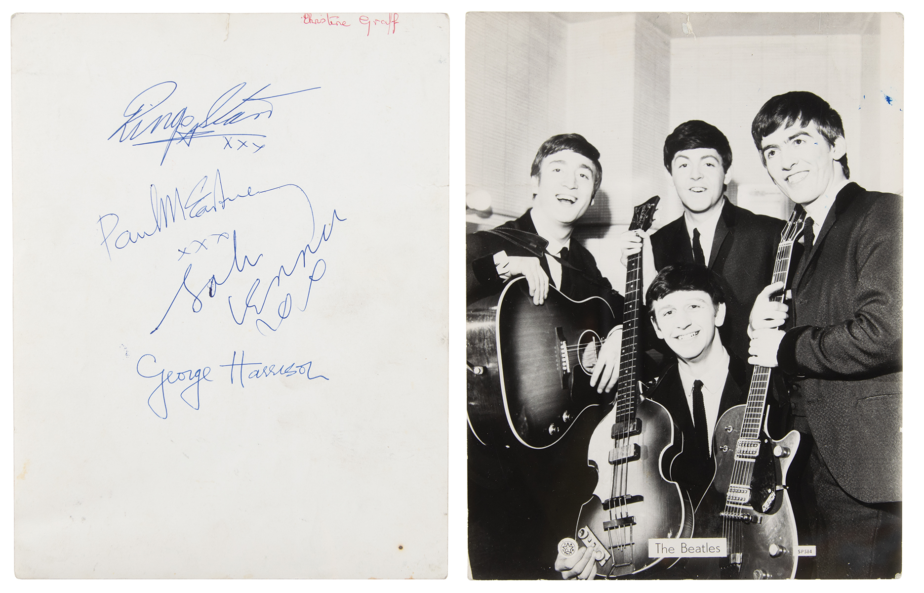 Lot #3002 Beatles Signed Photograph: 'Star Pics'