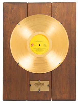 Lot #3073 Rolling Stones: Mick Taylor's WEA Records In-House Award for Exile on Main St.