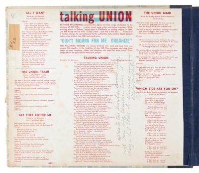 Lot #3162 Woody Guthrie and Pete Seeger Signed Album - Image 2