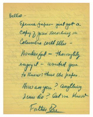 Lot #3119 Billie Holiday Autograph Letter Signed to Cheating Husband - Image 2