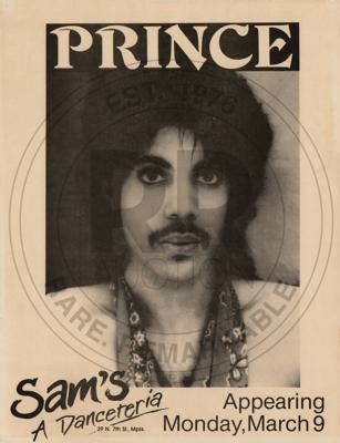 Lot #3564 Prince 1981 Sam's/First Avenue Concert Poster