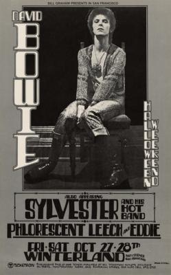 Lot #3268 David Bowie 1972 Winterland Ballroom Concert Poster - Image 1