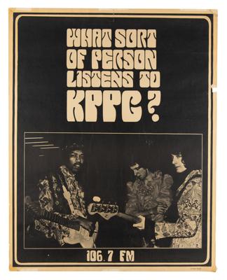 Lot #3050 Jimi Hendrix Rare 1968 Signed Poster