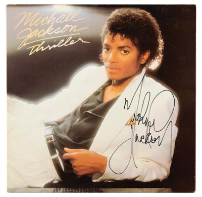 Lot #3528 Michael Jackson Signed Promo Album: 'Thriller'