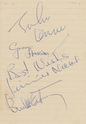 Lot #3005 Beatles Signatures (with Jimmie Nicol, 1964)