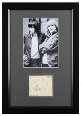 Lot #3231 Yardbirds: Jeff Beck and Keith Relf Signatures - Image 1