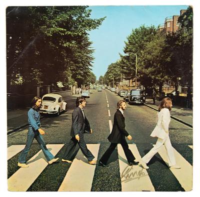 Lot #3014 Ringo Starr Signed Album: 'Abbey Road'