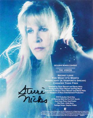 Lot #3504 Stevie Nicks Signed Limited Edition DVD