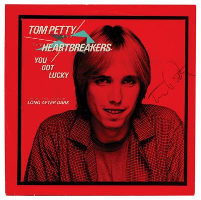 Lot #3390 Tom Petty Signed 45 RPM Record Sleeve