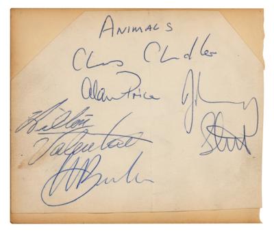Lot #3181 The Animals Signatures