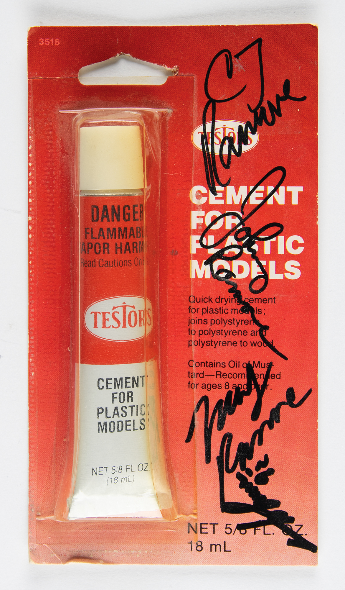 Ramones Signed Testors Model Glue
