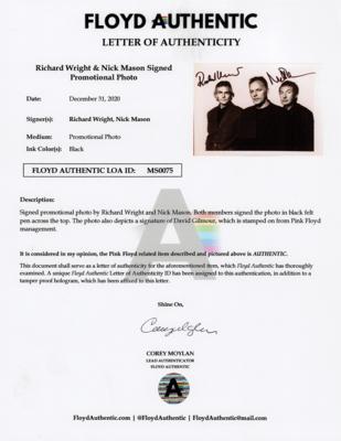 Lot #3110 Pink Floyd: Wright and Mason Signed Photograph - Image 2