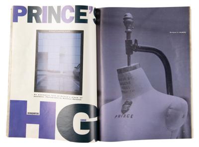 Lot #3581 Prince: Matthew Rolston Original 'Prince Dummy' Photograph and Prince-Read Magazine - Image 4