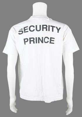 Lot #3603 Prince 1990 Nude Tour Security Shirt and Parking Pass - Image 2