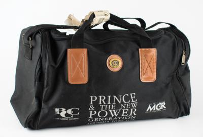 Lot #3595 Prince 1992 World Tour Duffle Bag, Itinerary, and Passes