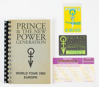 Lot #3595 Prince 1992 World Tour Duffle Bag, Itinerary, and Passes - Image 2