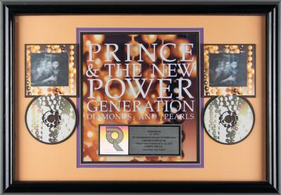 Lot #3571 Prince Multi-Platinum RIAA Award for 'Diamonds and Pearls' - Image 1