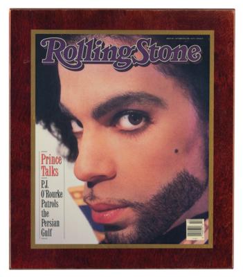 Lot #3622 Prince 'Rolling Stone' Cover with Note by Photographer Jeff Katz - Image 1