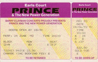 Lot #3559 Prince Handwritten and Signed Instructions for Earls Court Concerts - Image 2