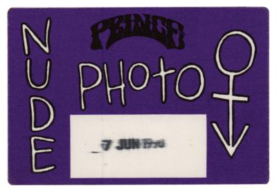 Lot #3625 Prince 1990 Nude Tour Photo Pass (Birthday) - Image 1