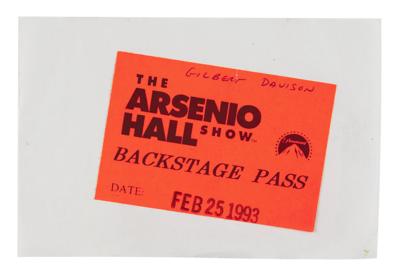 Lot #3626 Prince (2) 1993 Arsenio Hall Show Backstage Passes - Image 1