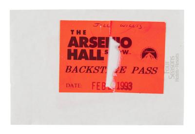 Lot #3626 Prince (2) 1993 Arsenio Hall Show Backstage Passes - Image 2