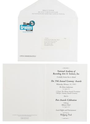 Lot #3578 Prince's Invitation to 35th Grammy Awards - Image 2