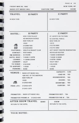 Lot #3634 Prince 1993 Act I US/Canada Tour Book - Image 3