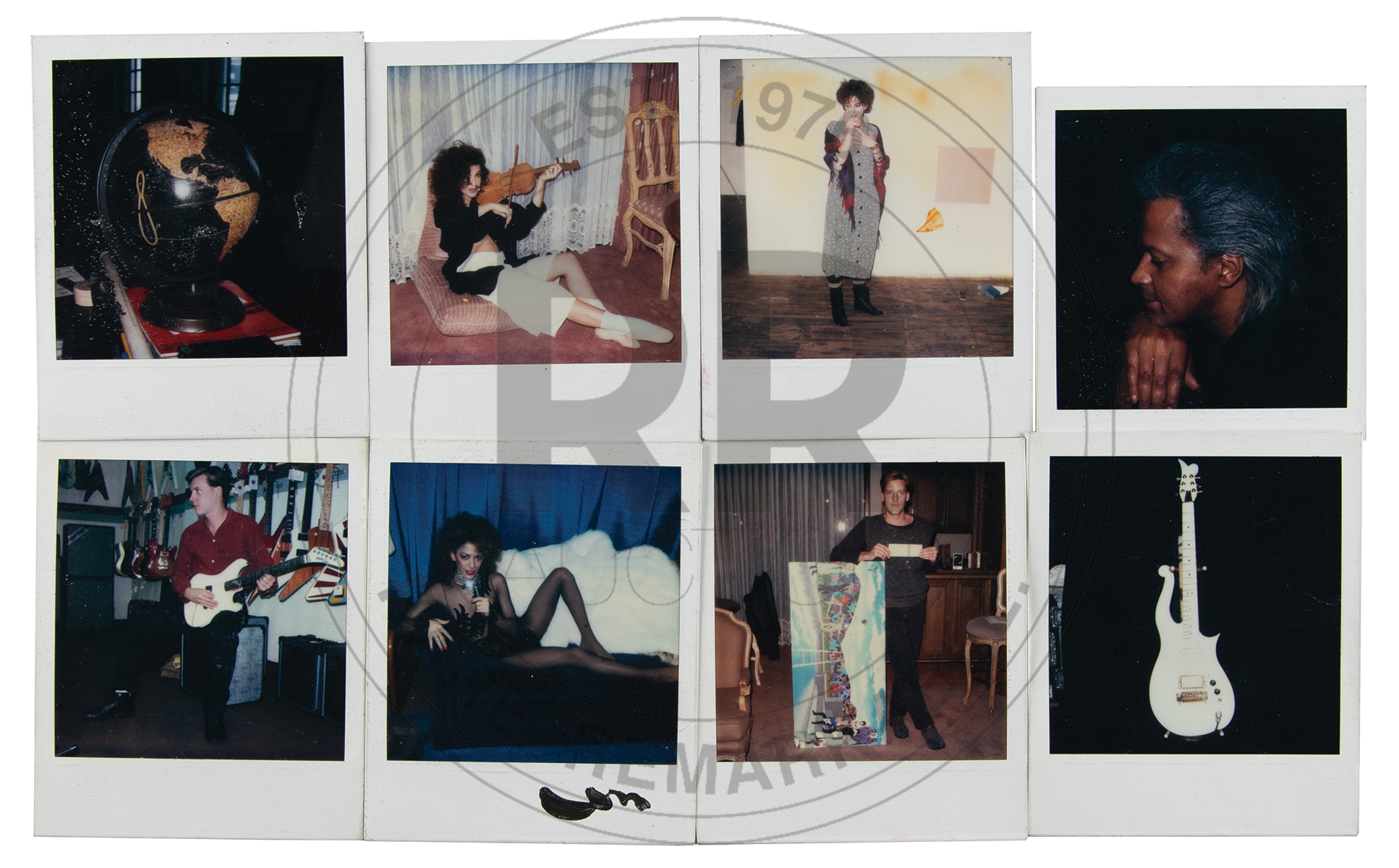 Lot #3569 Prince 'Around the World in a Day' Album Cover Press Proof Print with (8) Original Polaroid Studies - Image 3