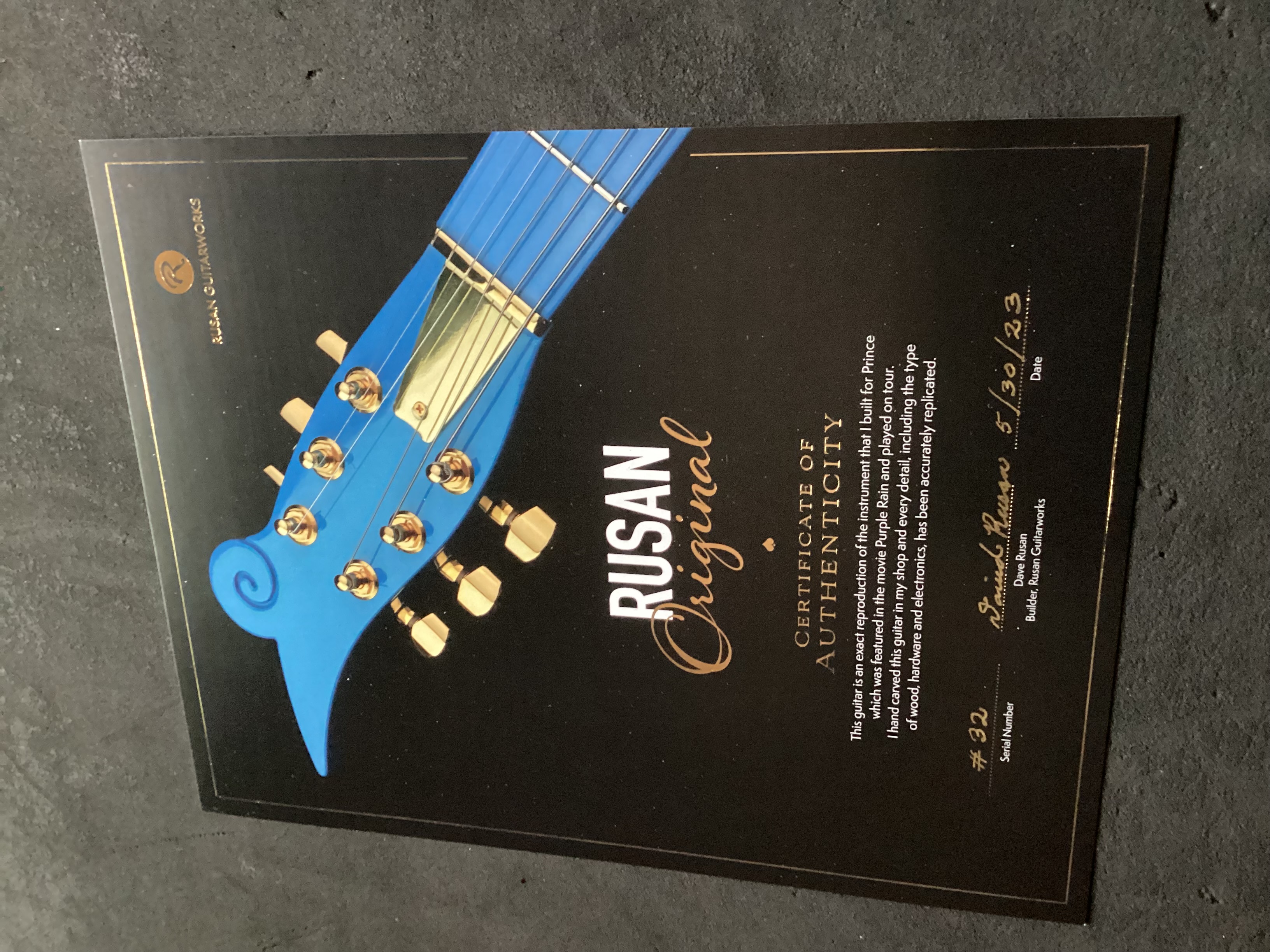 Lot #3543 Prince: Custom Handbuilt Cloud Electric Guitar by David Rusan - Image 7