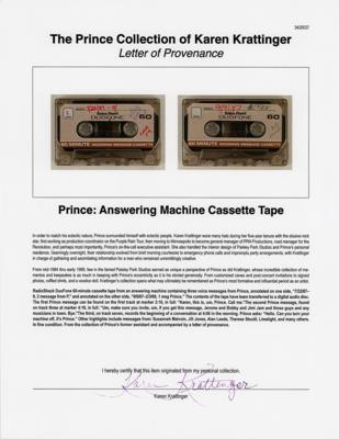 Lot #3552 Prince: Answering Machine Cassette Tape - Image 3
