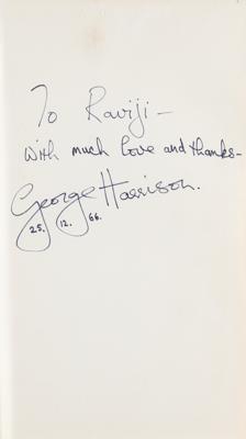 Lot #3000 Beatles: George Harrison (2) Signed Books to Ravi Shankar - Image 1
