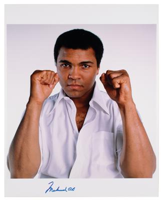 Lot #637 Muhammad Ali Signed Oversized Photograph by John Stewart