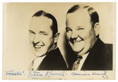 Lot #466 Laurel and Hardy Signed Photograph
