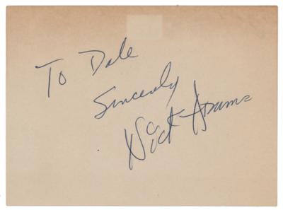 Lot #487 Nick Adams Signature - Image 1