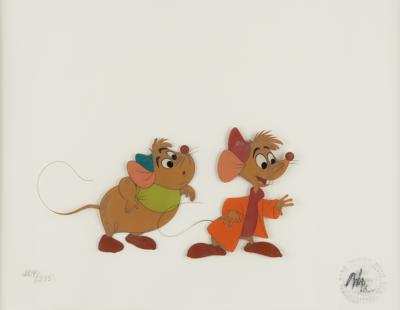 Lot #848 Jaq and Gus limited edition cel from Cinderella - Image 1