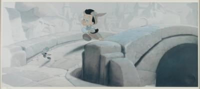 Lot #875 Pinocchio and Jiminy Cricket limited edition cel from Pinocchio - Image 1