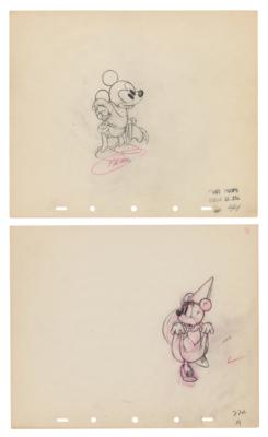 Lot #704 Mickey and Minnie Mouse production drawings from Brave Little Tailor - Image 1