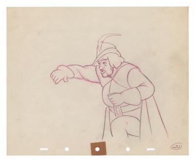 Lot #820 The Huntsman production drawing from Snow White and the Seven Dwarfs - Image 1