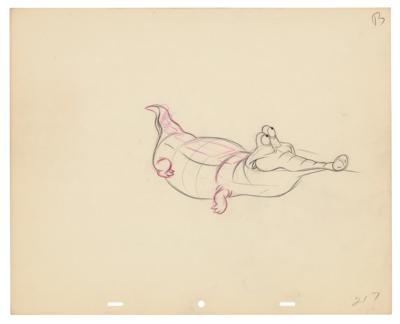 Lot #843 Tick-Tock the Crocodile production drawing from Peter Pan - Image 1