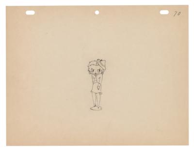 Lot #805 Betty Boop production drawing from Judge for a Day