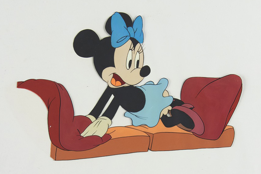 Lot #706 Minnie Mouse production cel from Mickey's Surprise Party - Image 1