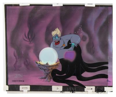 Lot #877 Ursula and crystal ball production cels from The Little Mermaid television show - Image 2