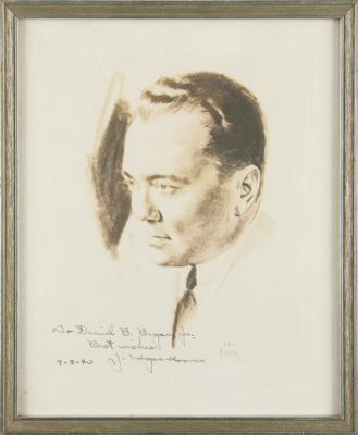 Lot #148 J. Edgar Hoover Signed Photograph - Image 2