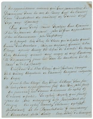 Lot #313 Alexandre Dumas, pere Autograph Manuscript Signed - Image 3